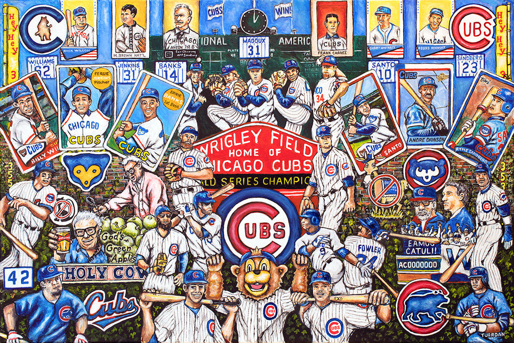 Completed Painting Announcement -- Cubs Tribute by Thomas Jordan