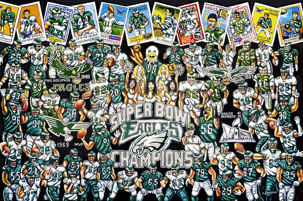 Completed Painting Announcement -- EaglesTribute by Thomas Jordan