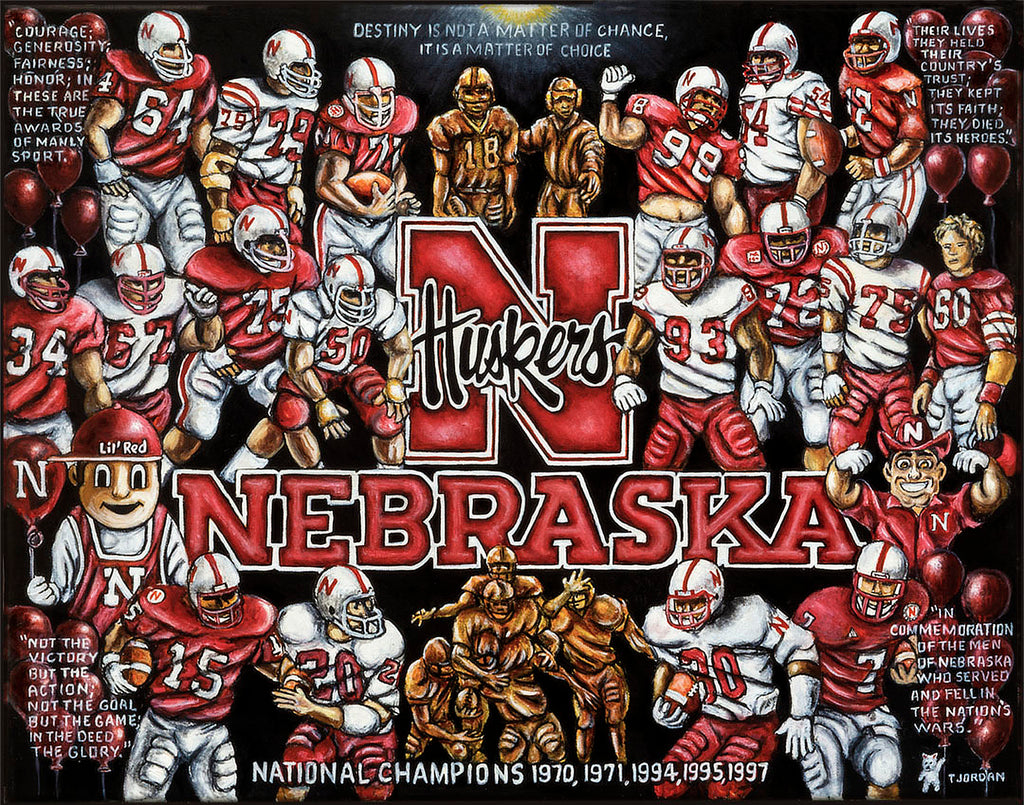 Nebraska Cornhuskers Tribute by Thomas Jordan Gallery