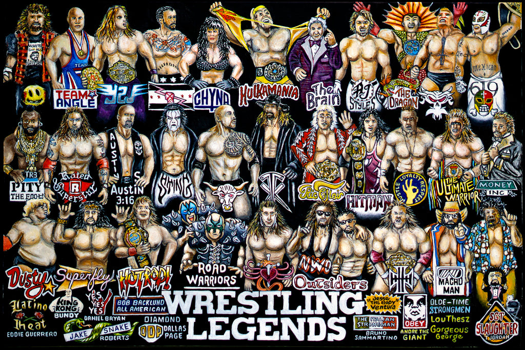 Wrestling Legends Tribute by Thomas Jordan Gallery