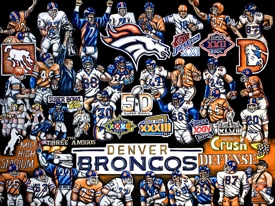 Completed Painting Announcement --  Broncos Tribute