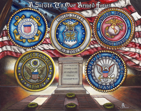 A Salute To Our Armed Forces -- by Thomas Jordan Gallery