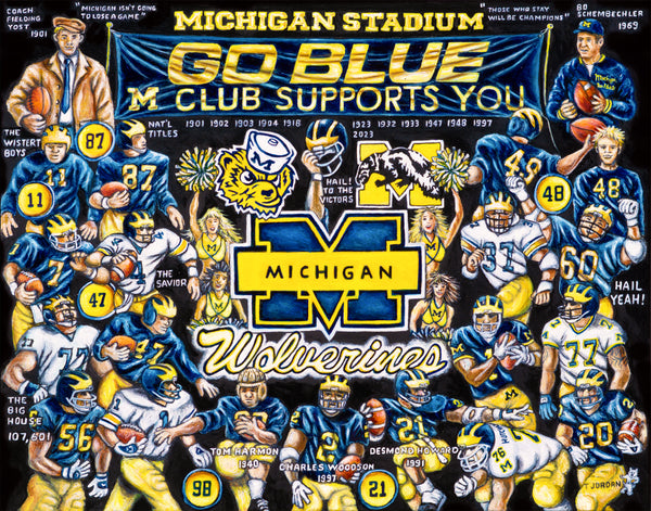 Michigan Wolverines Tribute -- by Thomas Jordan Gallery