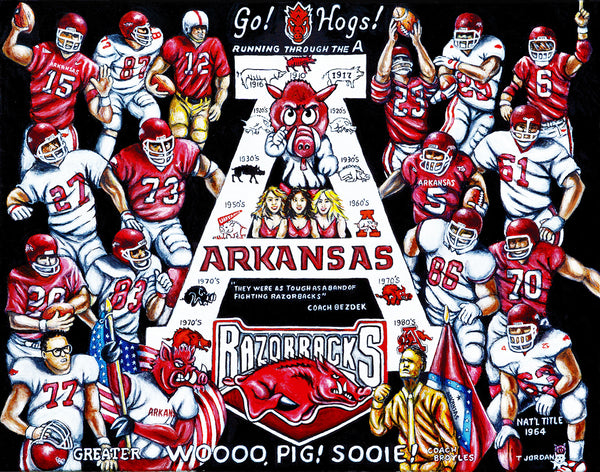 Arkansas Razorbacks Tribute -- by Thomas Jordan Gallery