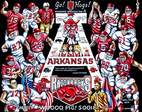 Arkansas Razorbacks Tribute -- by Thomas Jordan Gallery