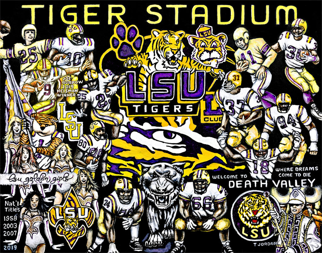 Louisiana State Tigers Tribute -- by Thomas Jordan Gallery