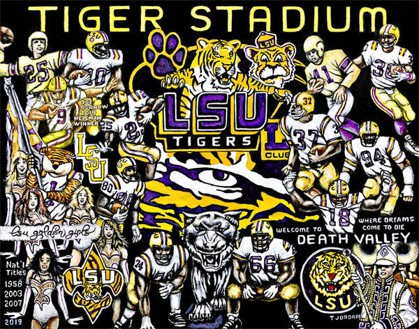 Louisiana State Tigers Tribute -- by Thomas Jordan Gallery