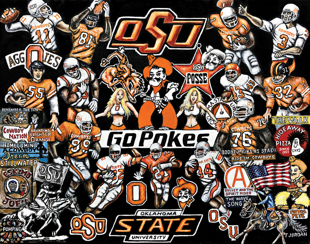 Oklahoma State Cowboys Tribute -- by Thomas Jordan Gallery