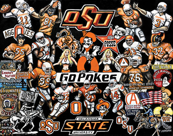 Oklahoma State Cowboys Tribute -- by Thomas Jordan Gallery