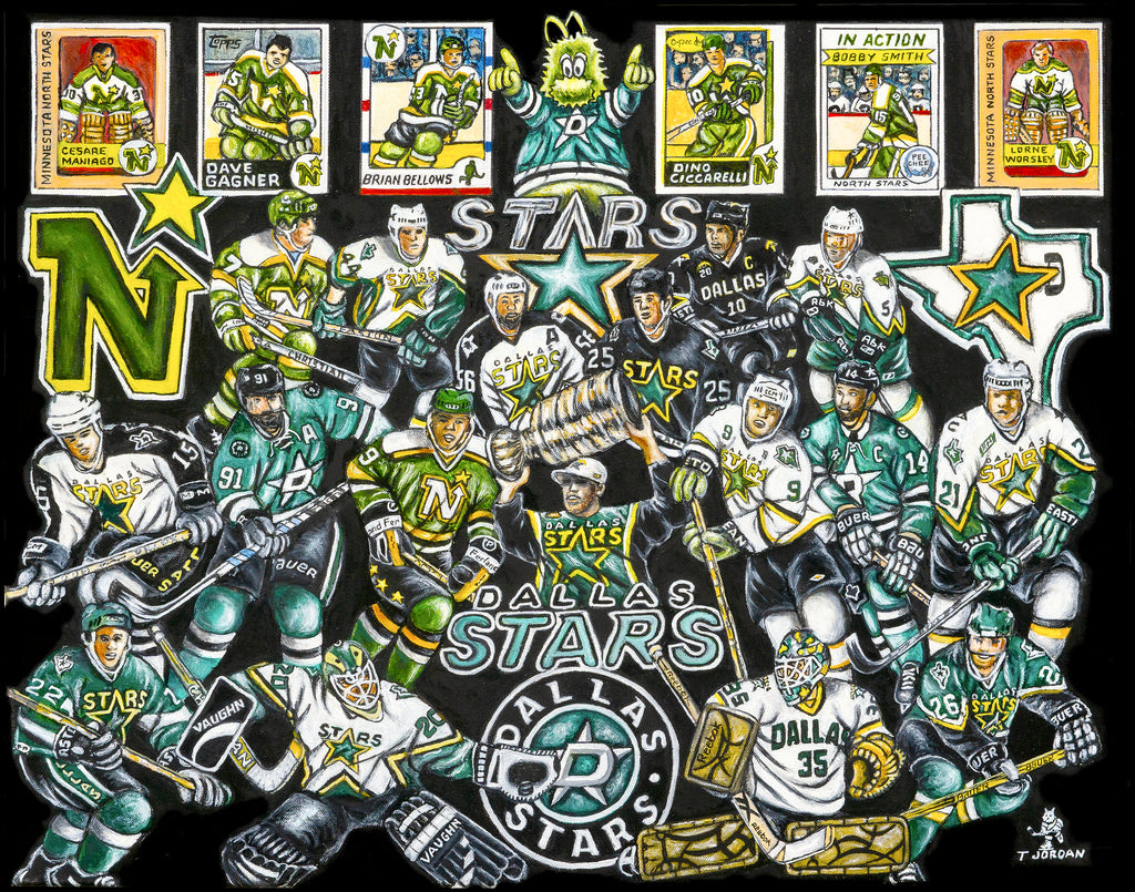 Completed Paintings Announcement -- Dallas Stars Tribute -- Thomas Jordan Gallery