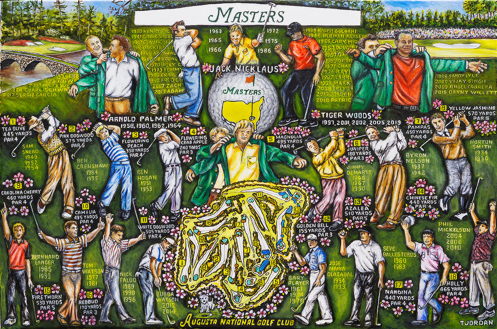 Completed Painting Announcement -- The Masters Tribute -- Thomas Jordan Gallery