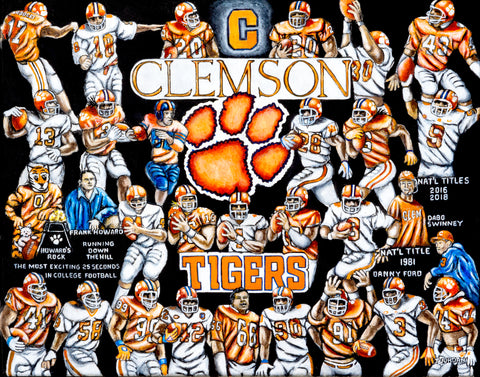 Clemson Tigers Tribute -- by Thomas Jordan Gallery