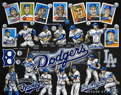 Los Angeles Dodgers Tribute -- by Thomas Jordan Gallery