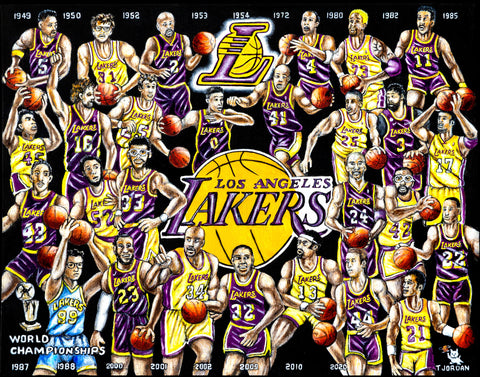 Los Angeles Lakers Tribute -- by Thomas Jordan Gallery